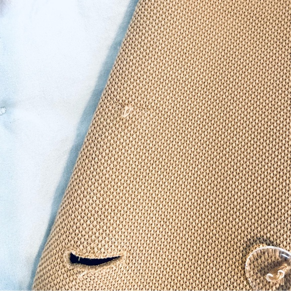 Jules & Leopold Stretch Double Breasted Tan Blazer Jacket Womens Sz S - Picture 7 of 10